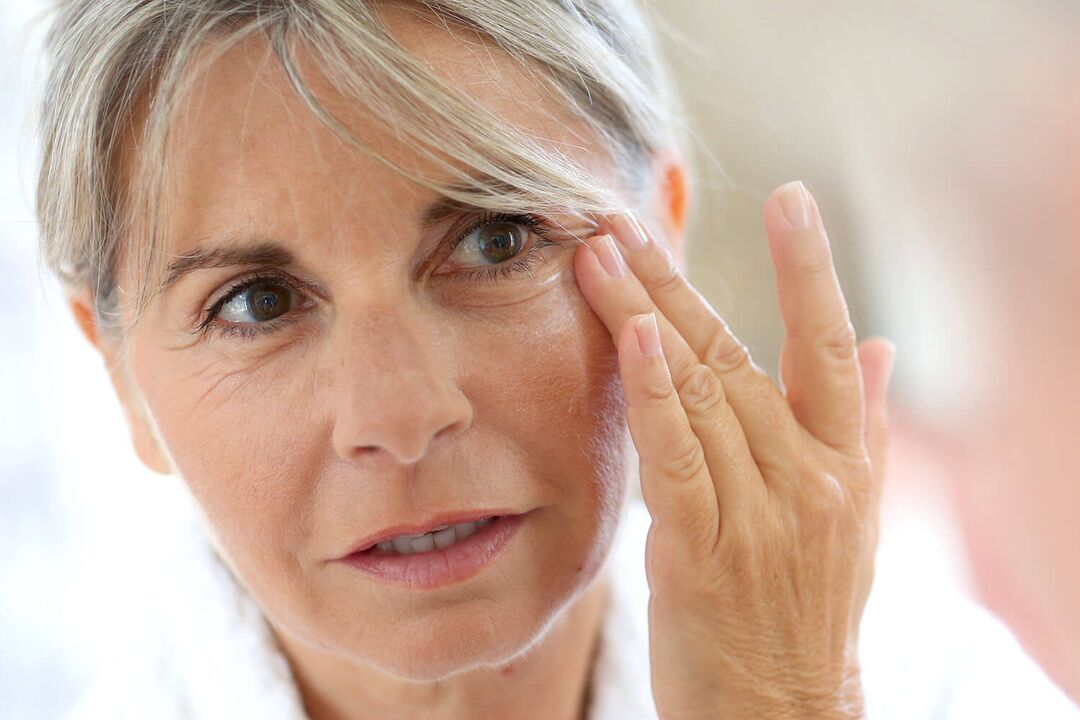 Facial self-massage to help women over the age of 50 stay young